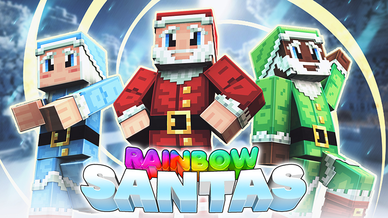 Rainbow Santas on the Minecraft Marketplace by Syclone Studios