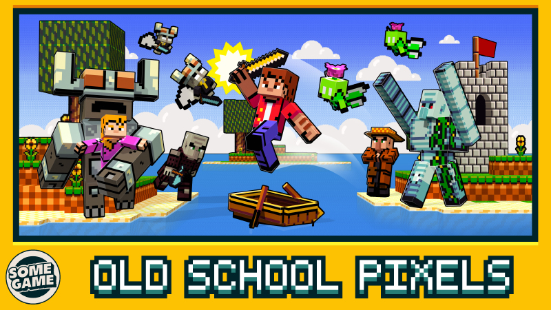 Old School Pixels Texture Pack Key Art