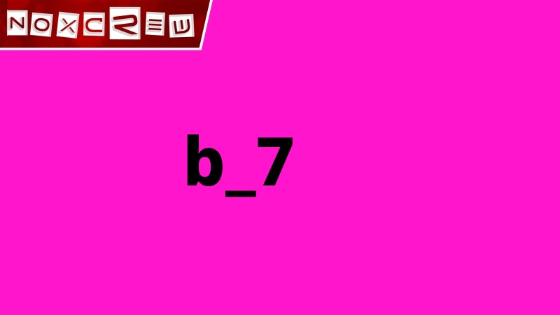 b_7 Key Art