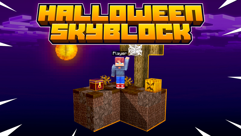 Halloween Skyblock Key Art