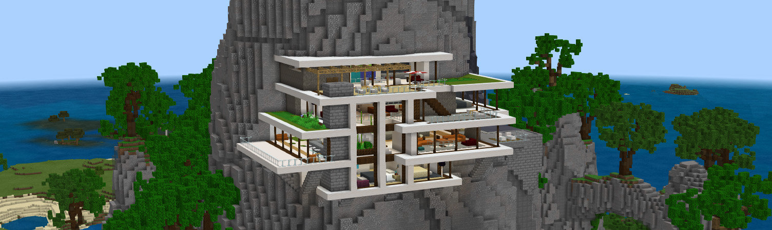 Cliffside Mansion Panorama