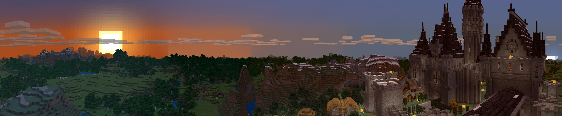 Lucky Block Castles Panorama