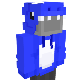 Blue Dinosaur Hoodie Key Art