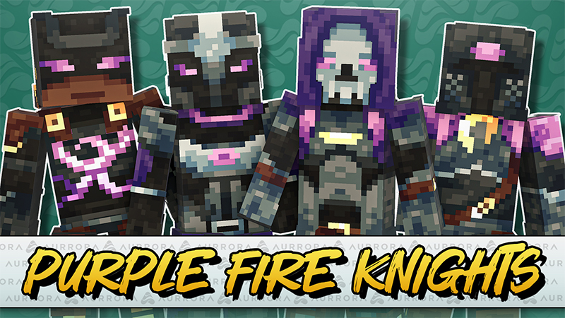 Purple Fire Knights on the Minecraft Marketplace by Aurrora