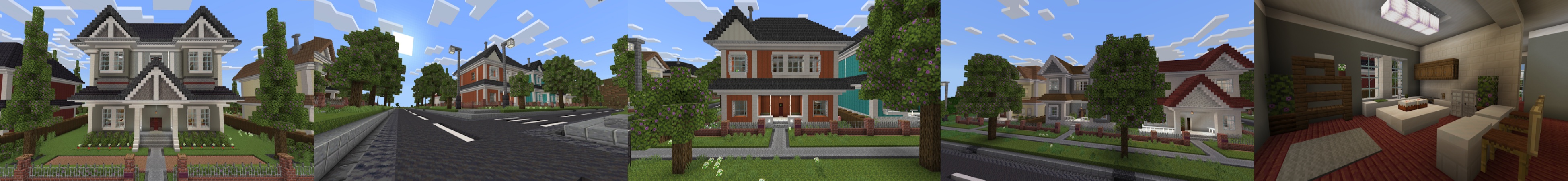 Suburban Homes Panorama