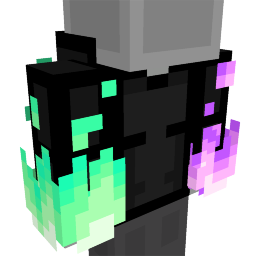 Teal Purple Fire Hoodie