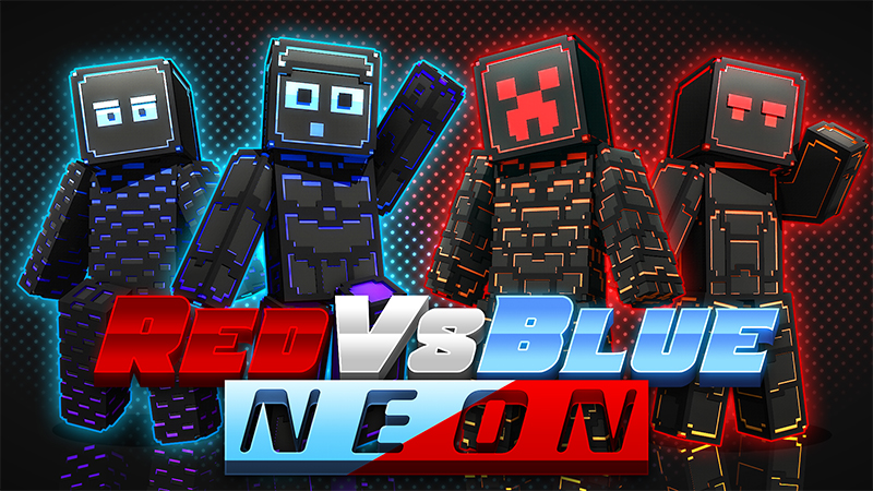 Red VS Blue Neon Key Art