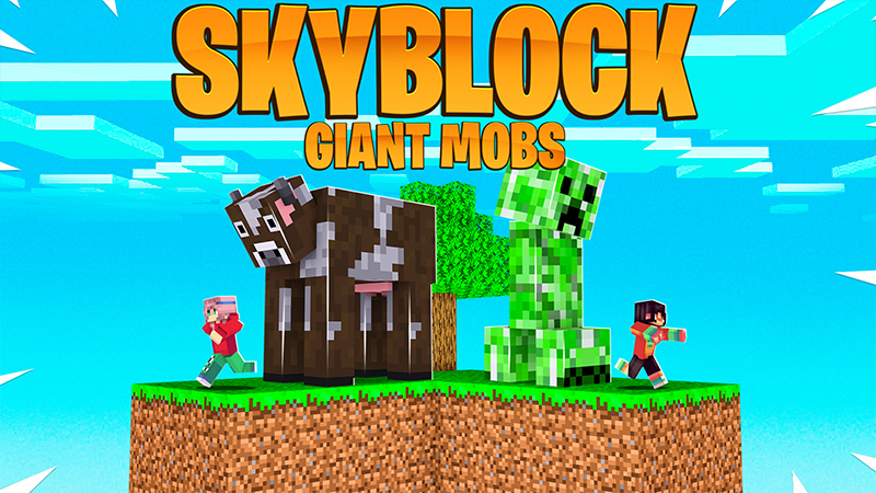 Skyblock GIANT Mobs Key Art