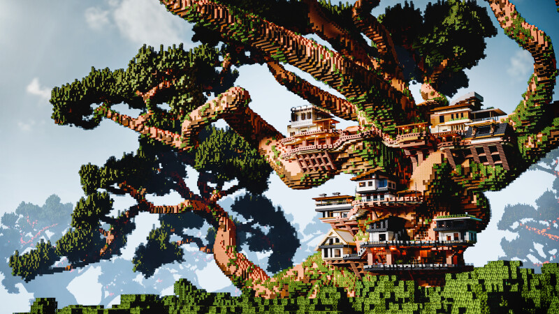 Giant Bonsai Treehouse Key Art