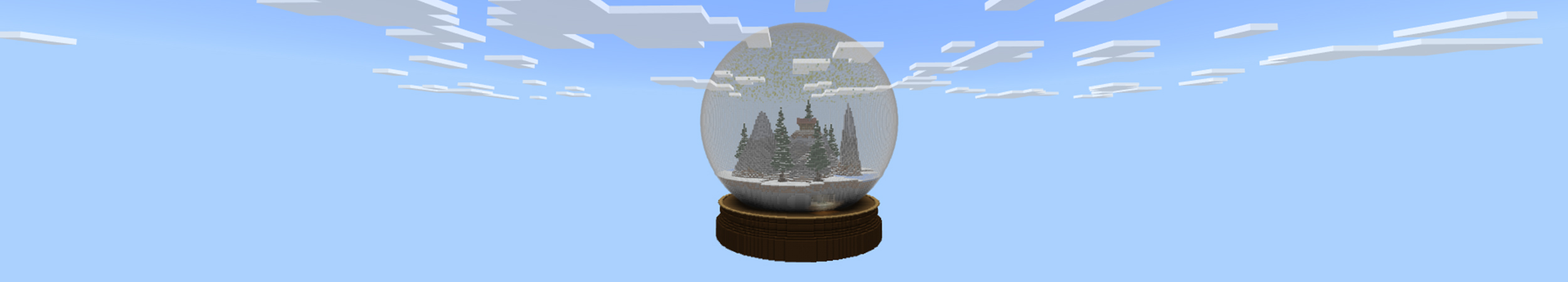 World in a Snow Globe Panorama