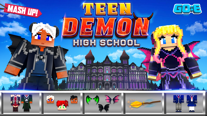 Teen Demon High School Mash-Up Key Art