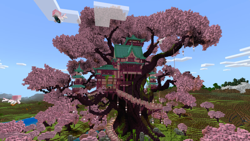 Cherry Tree Temple by CrackedCubes