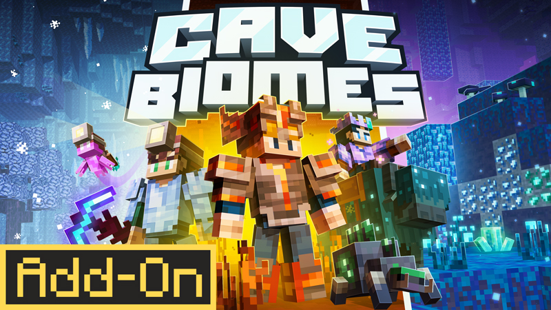 CAVE BIOMES ADD-ON Key Art