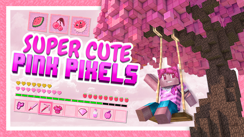 Super Cute - Pink Pixels Key Art