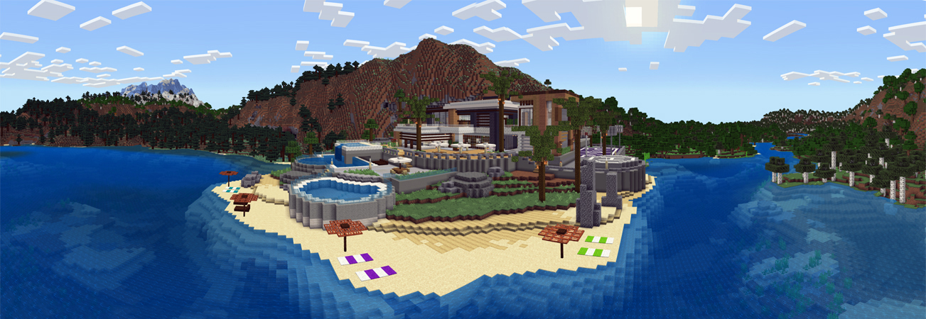 Summer Break Mansion Panorama