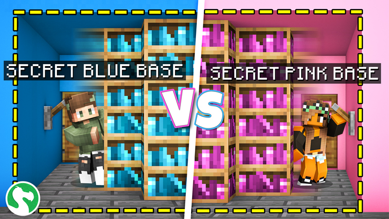 Blue vs Pink Secret Base Key Art