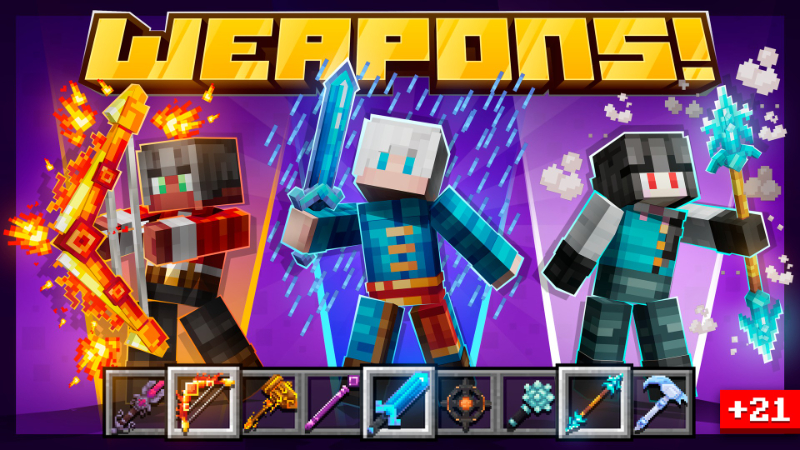 Weapons! on the Minecraft Marketplace by Diveblocks