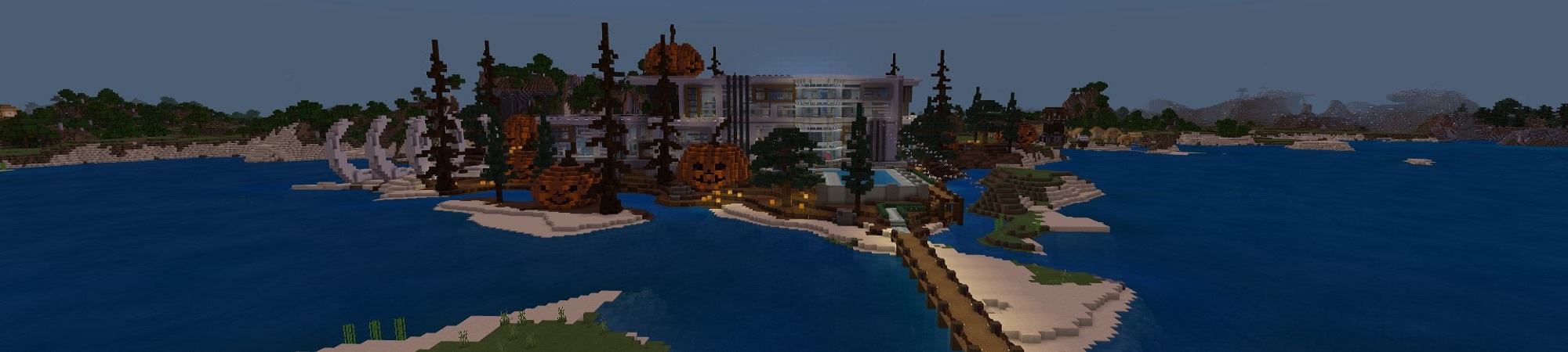 Halloween Mansion Panorama