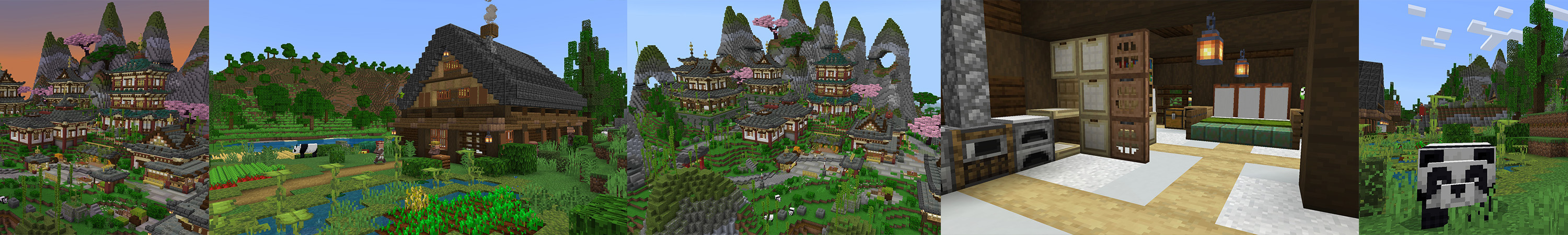 Mountain Settlement Panorama