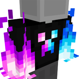 Blue Pink Fire Creeper Hoodie