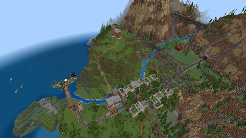 Small Train Village by Lothiredon