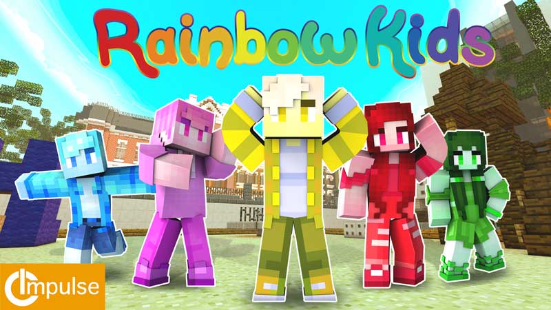 Rainbow Kids by Impulse (Minecraft Skin Pack) - Minecraft Bedrock ...