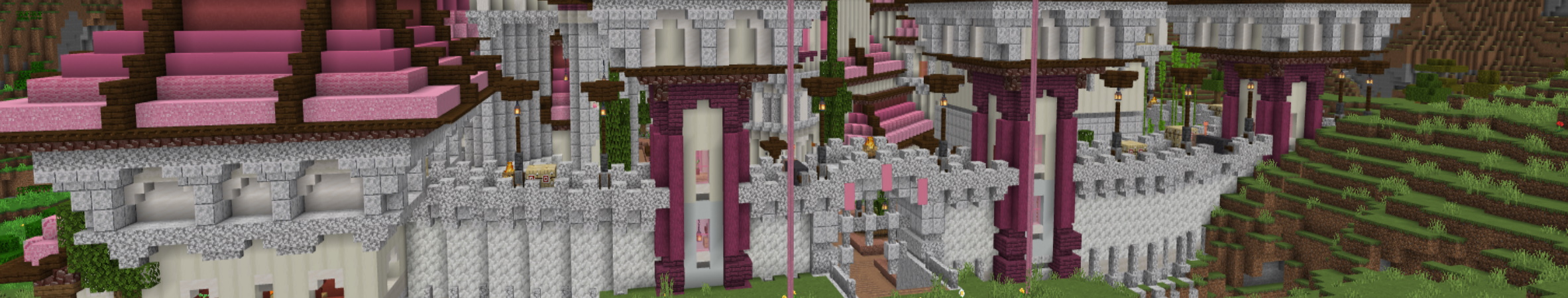 Pretty Pink Castle Panorama