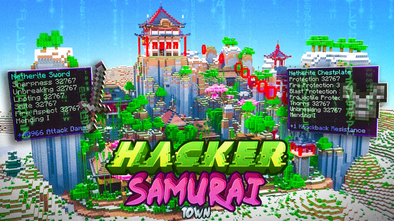 Hacker Samurai Town Key Art