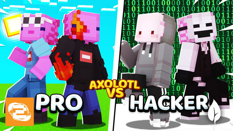 Axolotl Vs Hacker Key Art