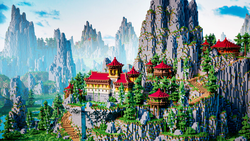 Mountainside Temple Key Art