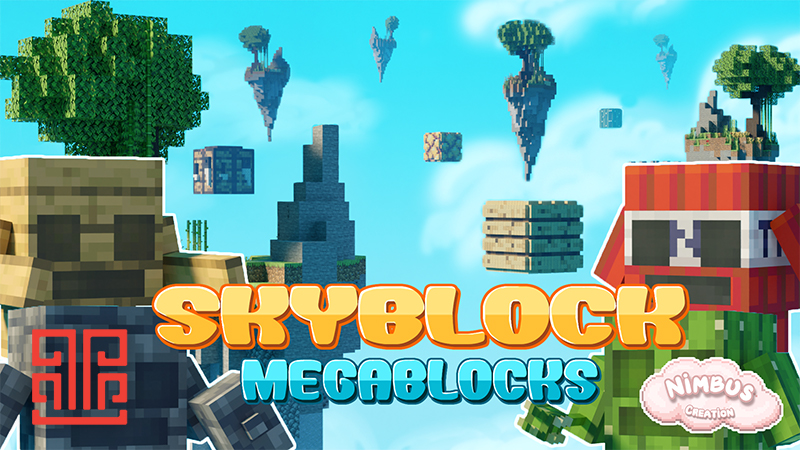 Skyblock Mega Block Key Art