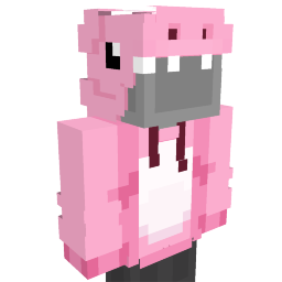 Pink Dinosaur Hoodie