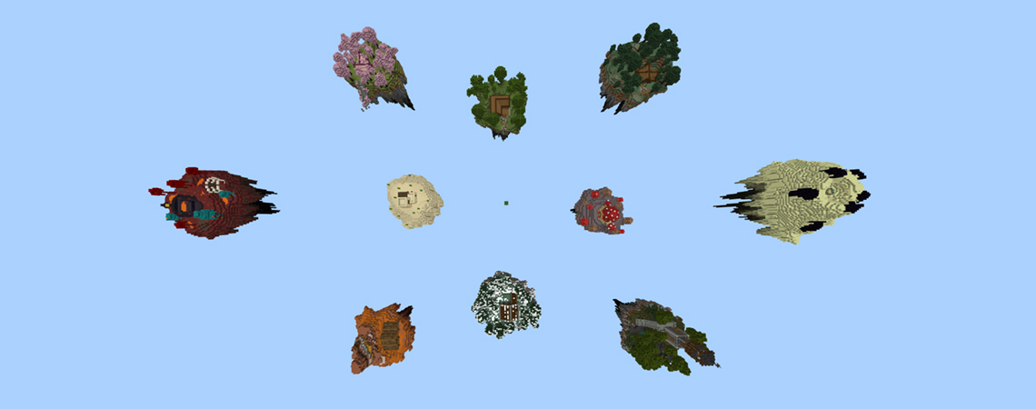 Oneblock Skyblock Panorama