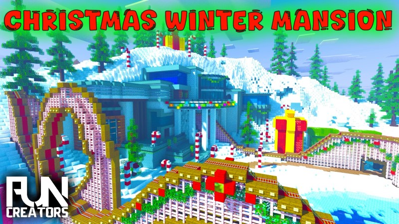 Christmas Winter Mansion on the Minecraft Marketplace by Fun Creators