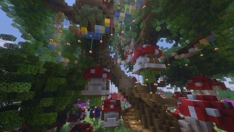 Mushroom Village by Block Perfect Studios
