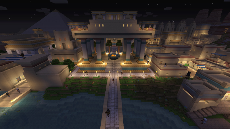 Egyptian Mythology Mash-up by Minecraft