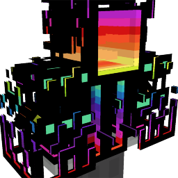 RGB Digital Overcoat - Cyberpunk Neon Outerwear on the Minecraft Marketplace by Antares