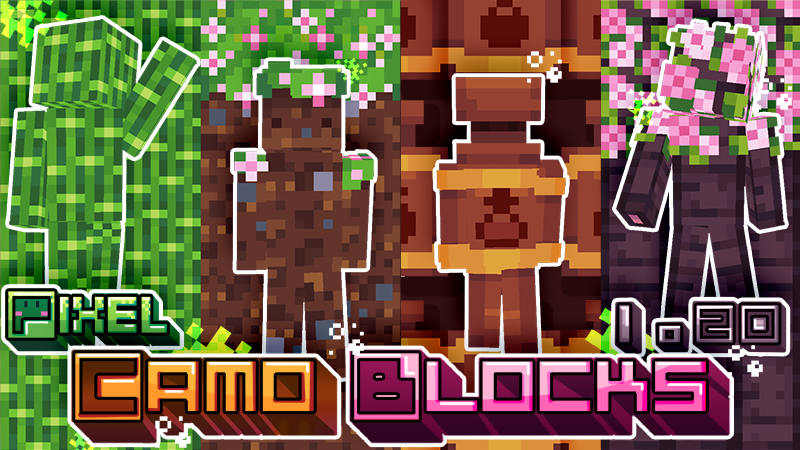 Pixel Camo Blocks 1.20 Key Art