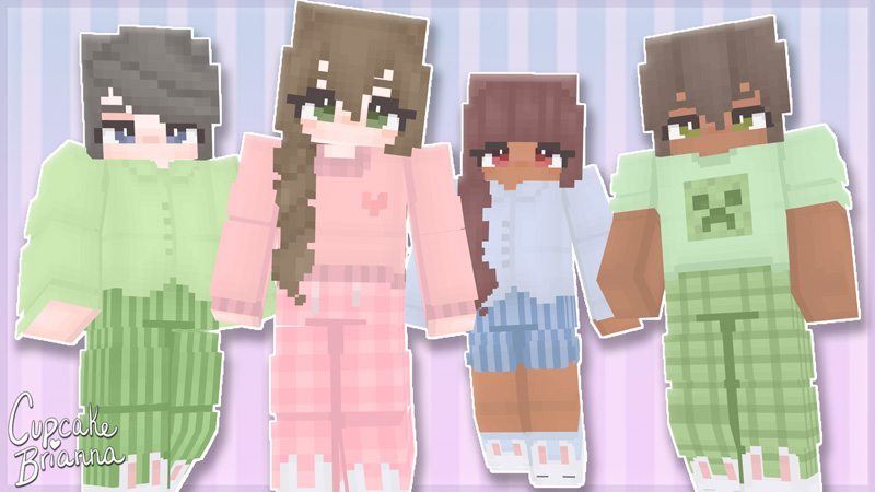 Cute Pajamas HD Skin Pack on the Minecraft Marketplace by CupcakeBrianna