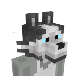 Husky Dog Head Key Art