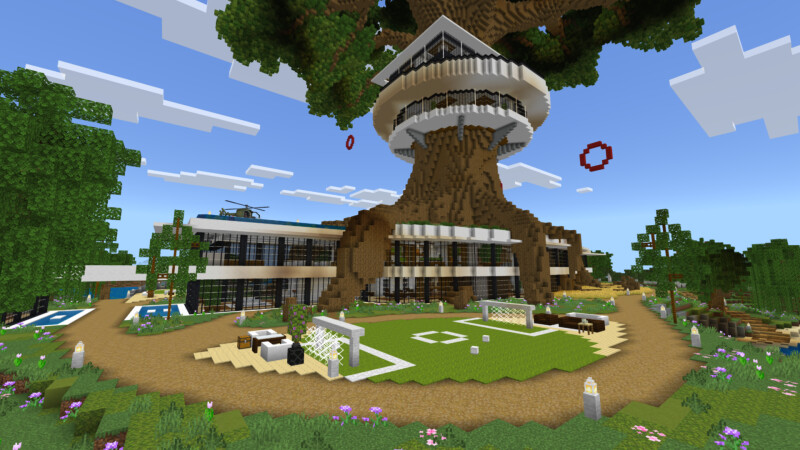 Modern Tree Mansion by CrackedCubes