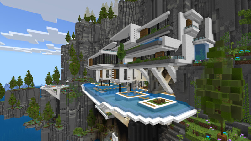 Mountainside Mansion (1.1) Mountainside Mansion (1.1) by CrackedCubes