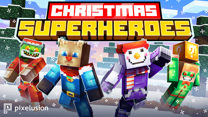 Christmas Superheroes on the Minecraft Marketplace by Pixelusion