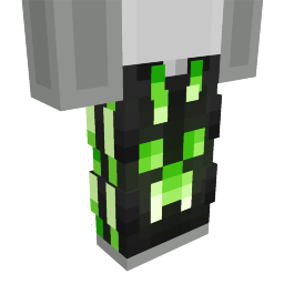 Green Creeper Black Pants