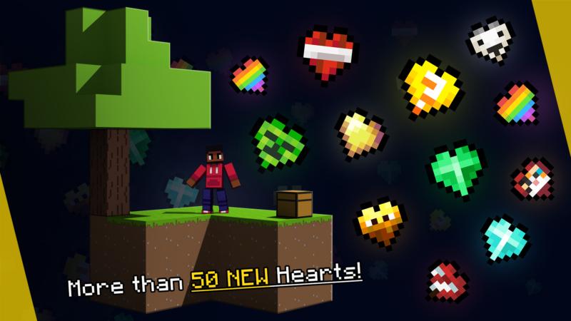 Custom Hearts Skyblock Key Art