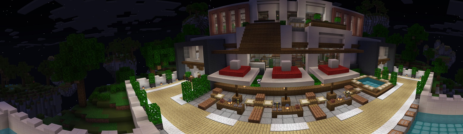 Skyblock Millionaire Mansion Panorama