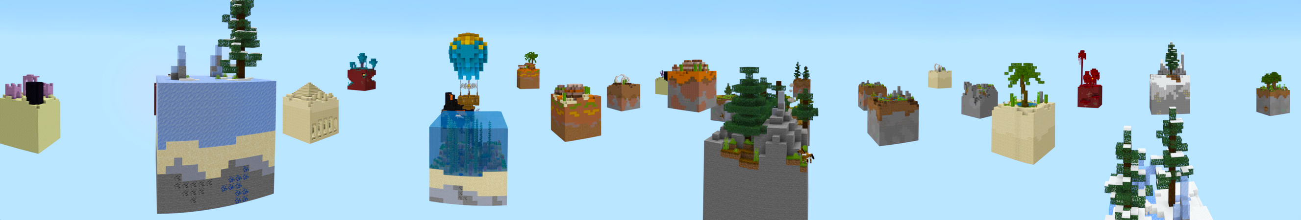Extreme Survival Biome Blocks panorama