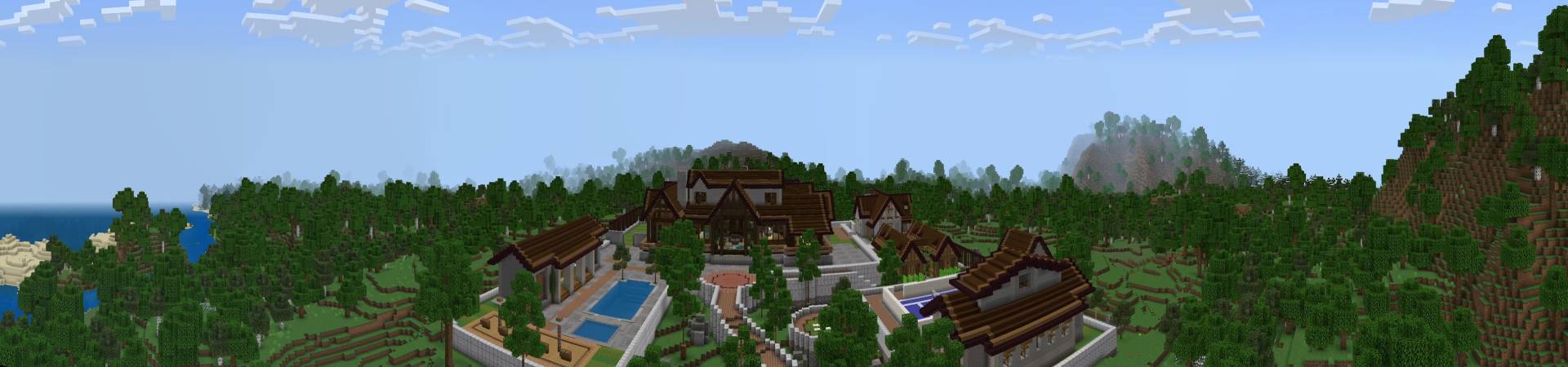 Wooden Cabin Panorama