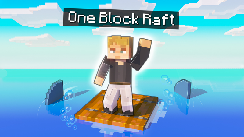 ONE BLOCK RAFT! Key Art