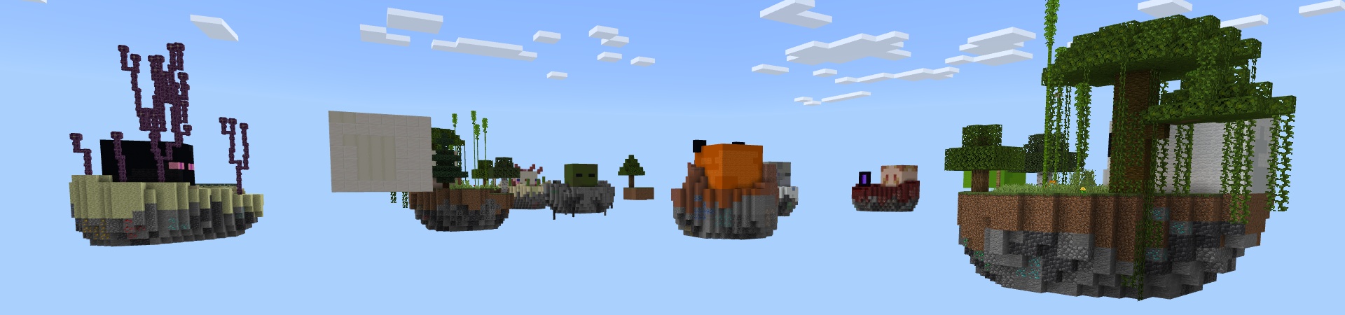 Skyblock Mob Heads Panorama